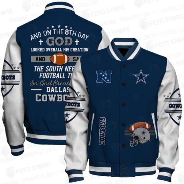 Dallas Cowboys National Football Conference Unisex Varsity Jacket AMCVJK000091