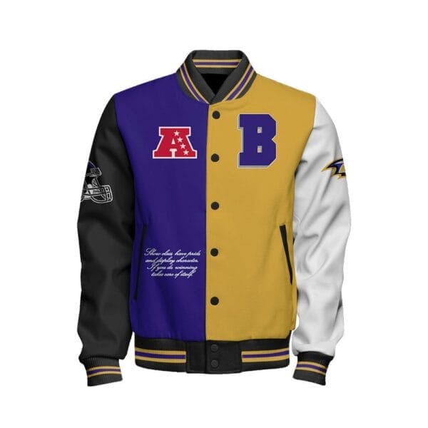 Baltimore Ravens National Football Conference Unisex Varsity Jacket AMCVJK000094 - Image 2