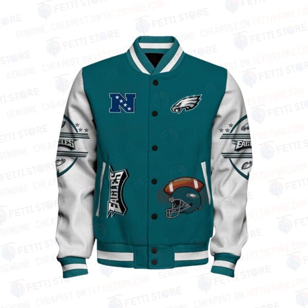 Philadelphia Eagles National Football Conference Unisex Varsity Jacket AMCVJK000095 - Image 2