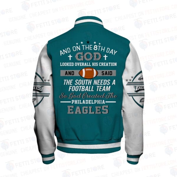 Philadelphia Eagles National Football Conference Unisex Varsity Jacket AMCVJK000095 - Image 3