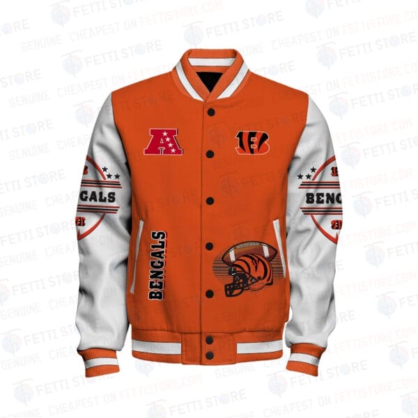Cincinnati Bengals National Football Conference Unisex Varsity Jacket AMCVJK000096 - Image 2