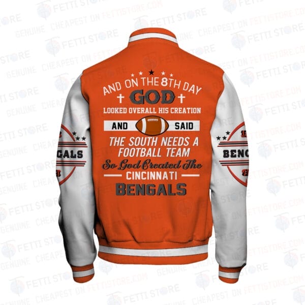 Cincinnati Bengals National Football Conference Unisex Varsity Jacket AMCVJK000096 - Image 3
