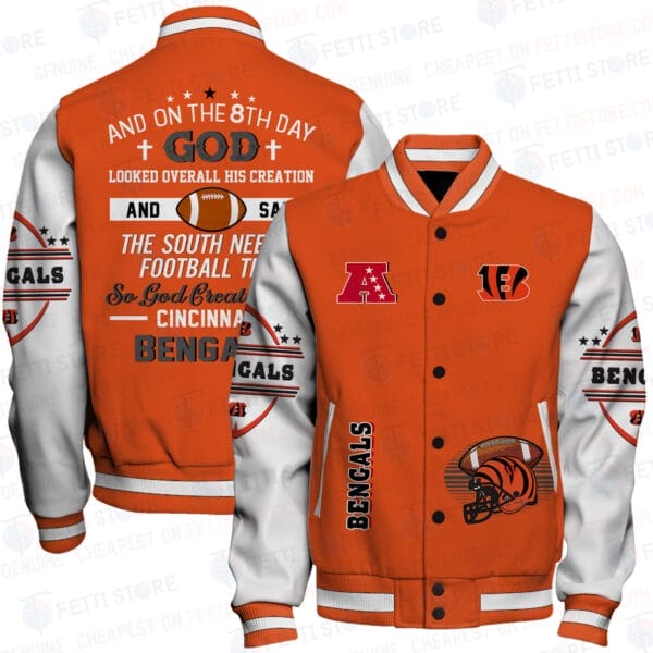 Cincinnati Bengals National Football Conference Unisex Varsity Jacket AMCVJK000096