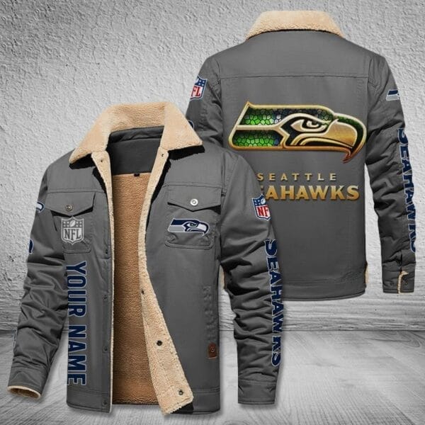 Seattle Seahawks New Personalized Winter Fleece Bomber Jacket AMCWFBJ000040 - Image 3
