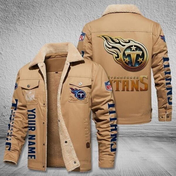 Tennessee Titans New Personalized Winter Fleece Bomber Jacket AMCWFBJ000034 - Image 2