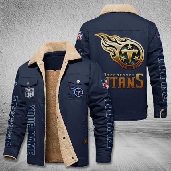 Tennessee Titans New Personalized Winter Fleece Bomber Jacket AMCWFBJ000034 - Image 4