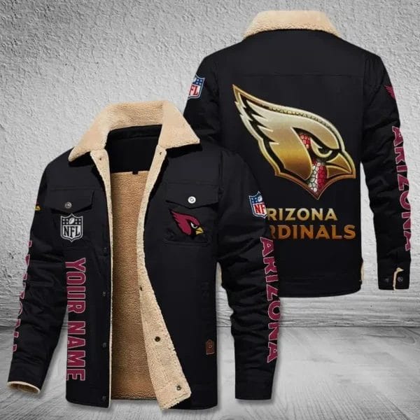 Arizona Cardinals New Personalized Winter Fleece Bomber Jacket AMCWFBJ000030