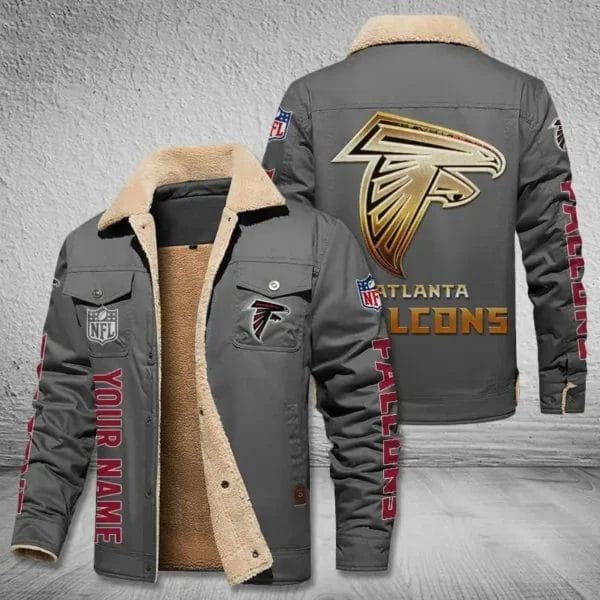 Atlanta Falcons New Personalized Winter Fleece Bomber Jacket AMCWFBJ000036 - Image 3