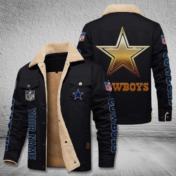 Dallas Cowboys New Personalized Winter Fleece Bomber Jacket AMCWFBJ000035