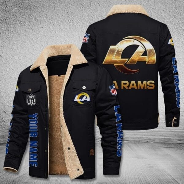 Los Angeles Rams New Personalized Winter Fleece Bomber Jacket AMCWFBJ000029