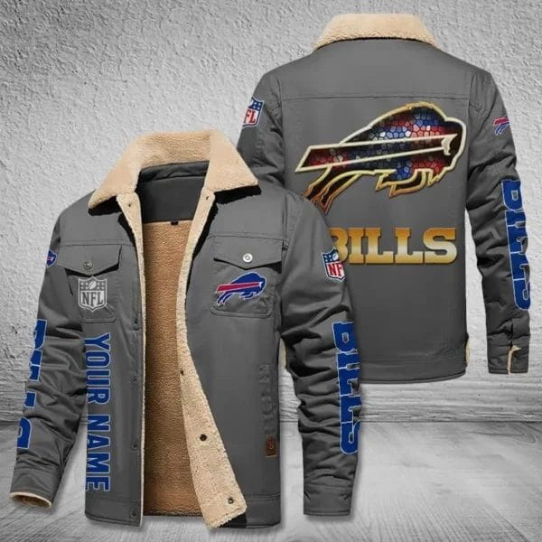 Buffalo Bills New Personalized Winter Fleece Bomber Jacket AMCWFBJ000048 - Image 3