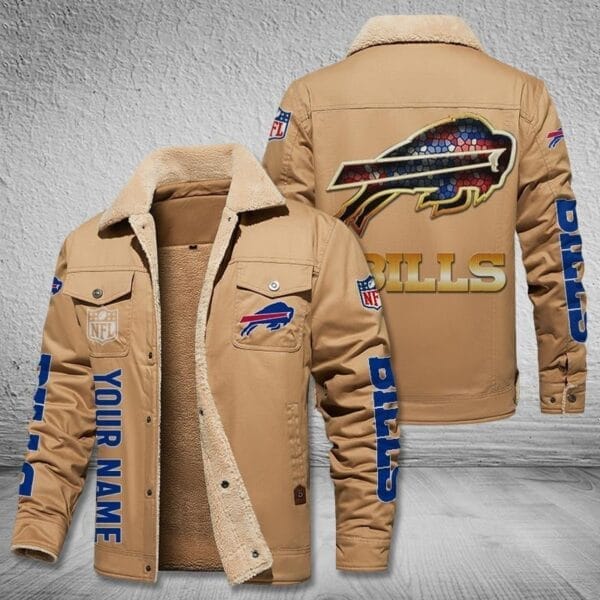 Buffalo Bills New Personalized Winter Fleece Bomber Jacket AMCWFBJ000048 - Image 2
