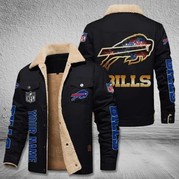 Buffalo Bills New Personalized Winter Fleece Bomber Jacket AMCWFBJ000048