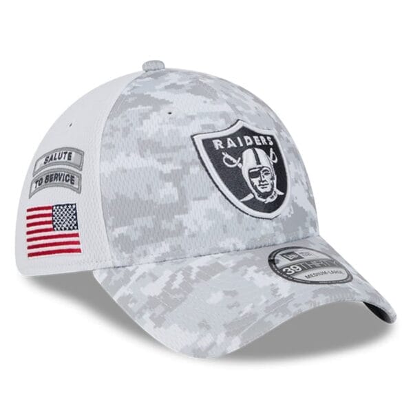 Las Vegas Raiders Arctic Camo 2024 Salute to Service Limited Classic Cap AMCCAP00018 - Image 4