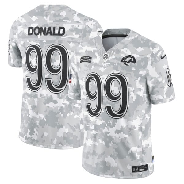 Los Angeles Rams Arctic Camo 2024 Salute to Service Limited Football Jersey AMCVFJ00121