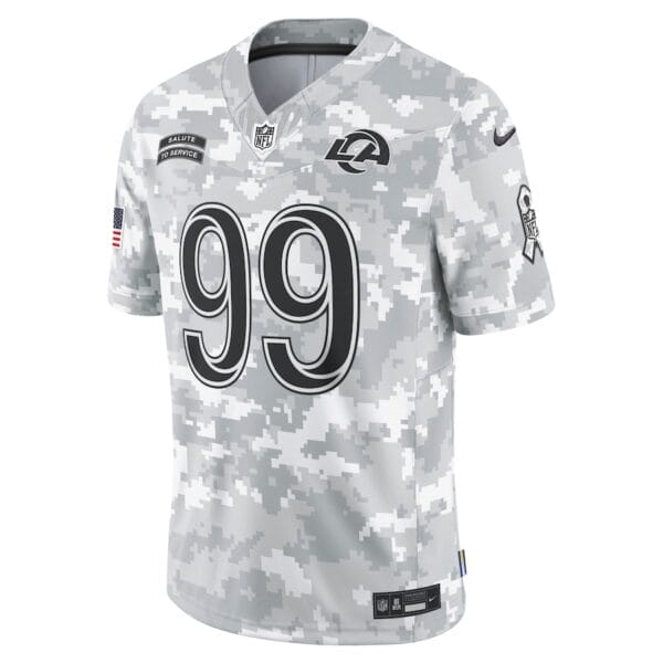 Los Angeles Rams Arctic Camo 2024 Salute to Service Limited Football Jersey AMCVFJ00121 - Image 2