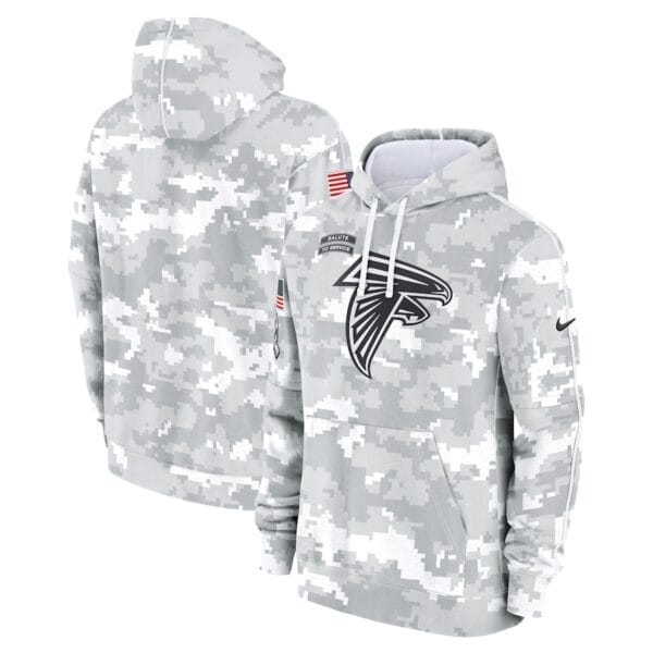 Atlanta Falcons Arctic Camo 2024 Salute To Service Club Pullover Hoodie AMCPHD000047