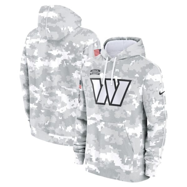 Washington Commanders Arctic Camo 2024 Salute To Service Club Pullover Hoodie AMCPHD000042