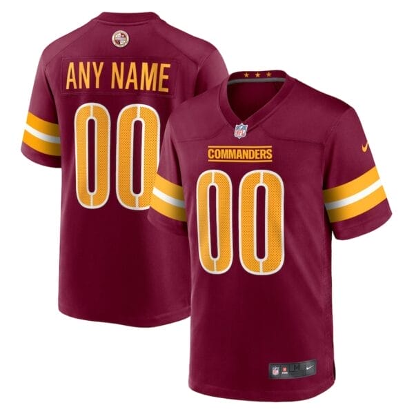Washington Commanders Personalized V-neck Football Jersey Sport Gifts For Fan AMCVFJ00099