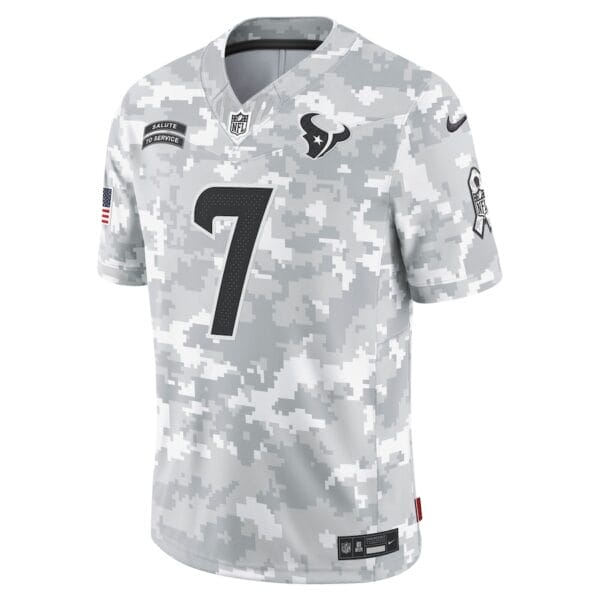 Houston Texans Arctic Camo 2024 Salute to Service Limited Football Jersey AMCVFJ00112 - Image 2