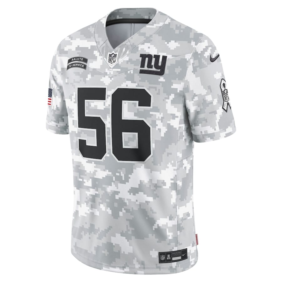New York Giants Arctic Camo 2024 Salute to Service Limited Football Jersey AMCVFJ00126 - Image 2