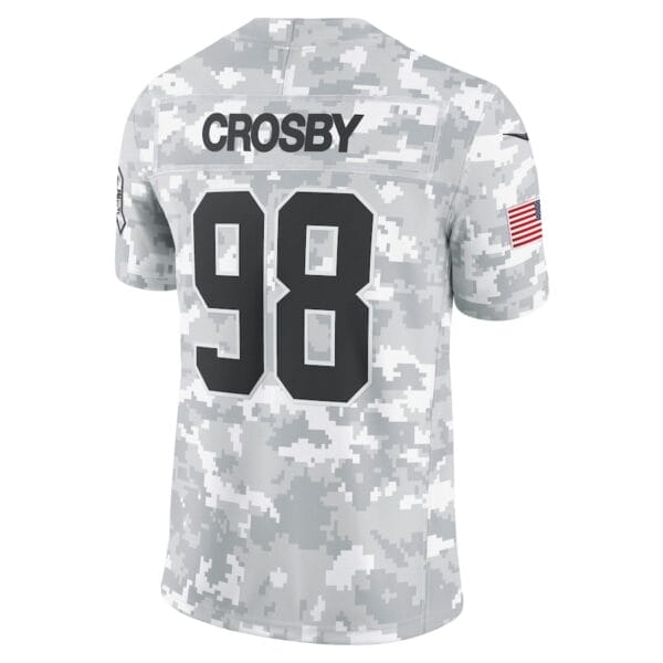 Las Vegas Raiders Arctic Camo 2024 Salute to Service Limited Football Jersey AMCVFJ00119 - Image 3
