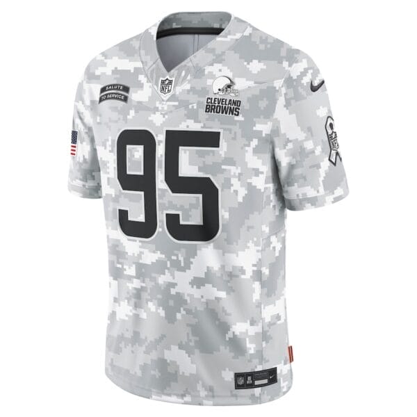 Cleveland Browns Arctic Camo 2024 Salute to Service Limited Football Jersey AMCVFJ00106 - Image 2