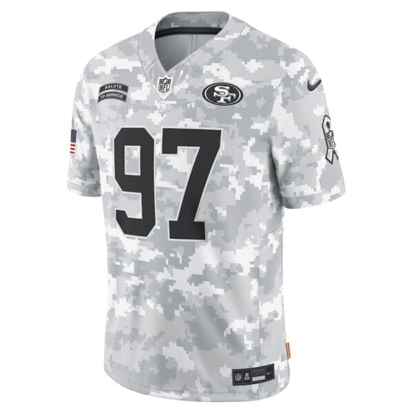San Francisco 49ers Arctic Camo 2024 Salute to Service Limited Football Jersey AMCVFJ00132 - Image 2