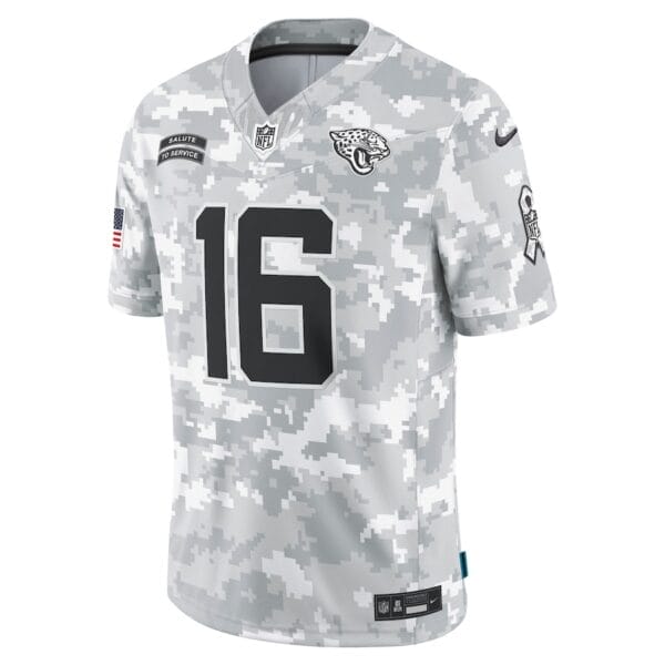 Jacksonville Jaguars Arctic Camo 2024 Salute to Service Limited Football Jersey AMCVFJ00114 - Image 2