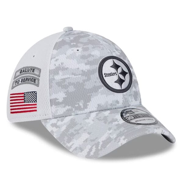 Pittsburgh Steelers Arctic Camo 2024 Salute to Service Limited Classic Cap AMCCAP00027 - Image 3