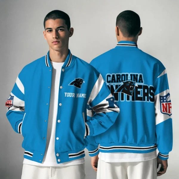 Carolina Panthers National Football Conference Unisex Varsity Jacket Limited Edition AMCVJK0000100