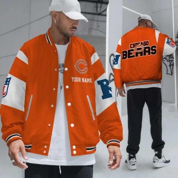 Chicago Bears National Football Conference Unisex Varsity Jacket Limited Edition AMCVJK0000101