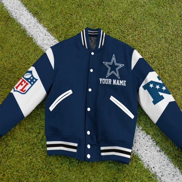 Dallas Cowboys National Football Conference Unisex Varsity Jacket Limited Edition AMCVJK0000102 - Image 3