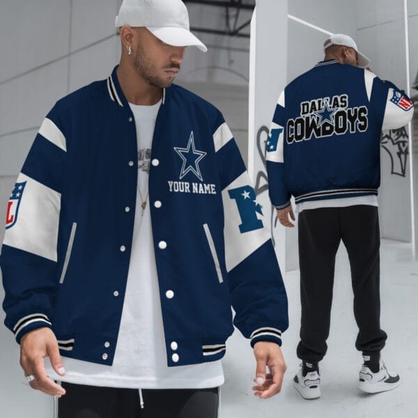 Dallas Cowboys National Football Conference Unisex Varsity Jacket Limited Edition AMCVJK0000102 - Image 4
