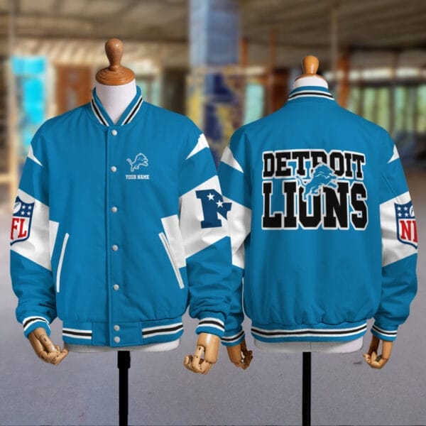 Detroit Lions National Football Conference Unisex Varsity Jacket Limited Edition AMCVJK0000103 - Image 2
