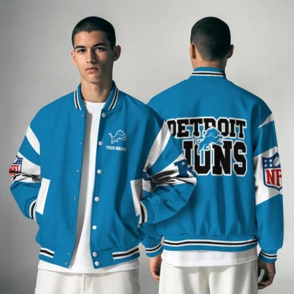 Detroit Lions National Football Conference Unisex Varsity Jacket Limited Edition AMCVJK0000103
