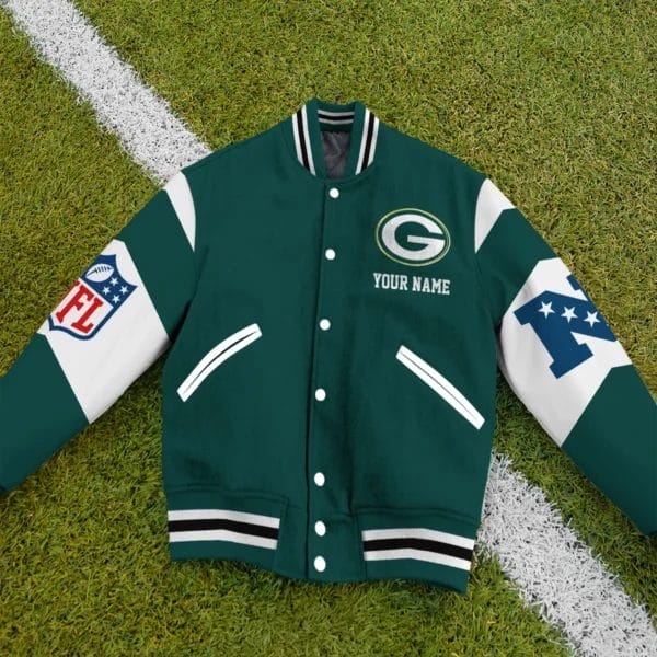 Packers National Football Conference Unisex Varsity Jacket Limited Edition AMCVJK0000104 - Image 3