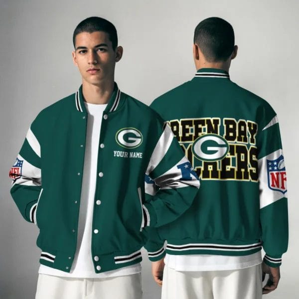 Packers National Football Conference Unisex Varsity Jacket Limited Edition AMCVJK0000104 - Image 4
