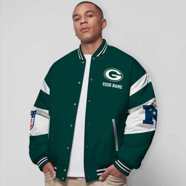 Packers National Football Conference Unisex Varsity Jacket Limited Edition AMCVJK0000104 - Image 5
