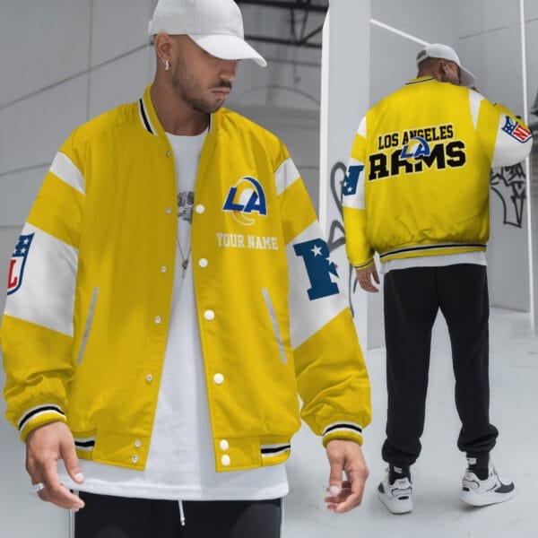 Los Angeles Rams National Football Conference Unisex Varsity Jacket Limited Edition AMCVJK0000105 - Image 4