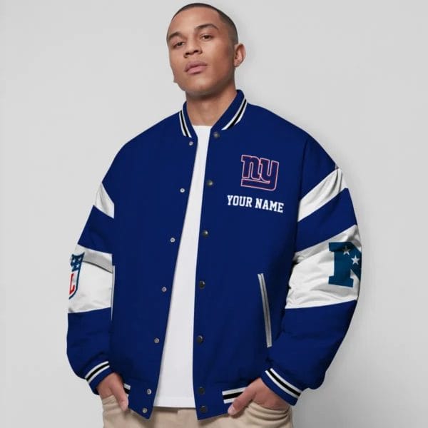 New York Giants Patriots National Football Conference Unisex Varsity Jacket Limited Edition AMCVJK0000108