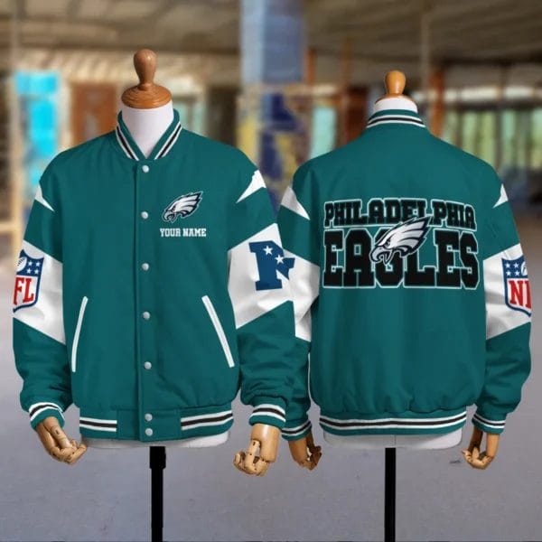 Philadelphia Eagles Patriots National Football Conference Unisex Varsity Jacket  Limited Edition AMCVJK0000109 - Image 2