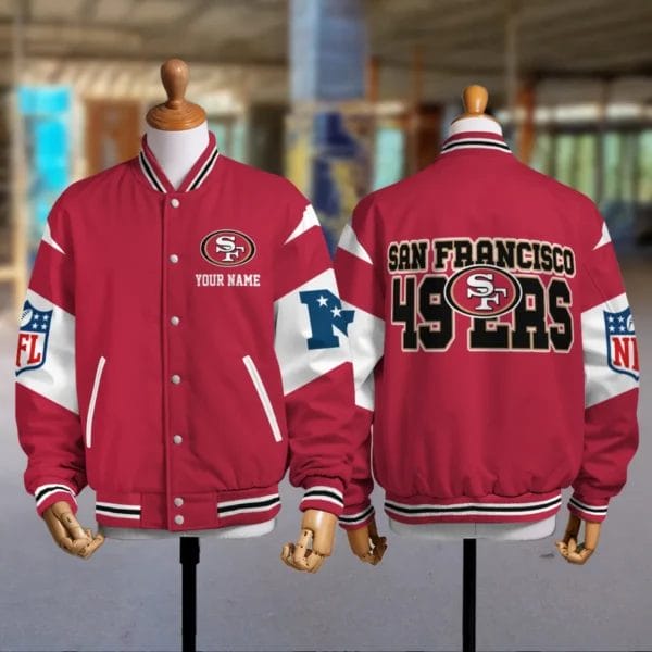 San Francisco 49ers National Football Conference Unisex Varsity Jacket Limited Edition AMCVJK0000110 - Image 2