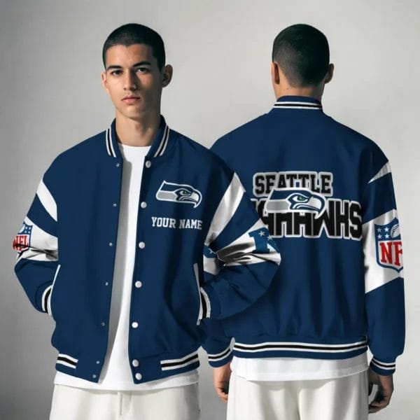 Seattle Seahawks National Football Conference Unisex Varsity Jacket Limited Edition AMCVJK0000111 - Image 5