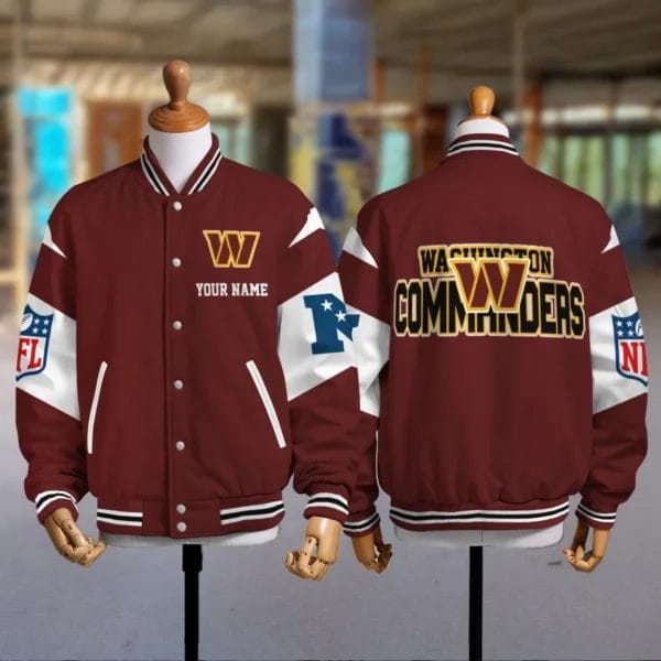 Washington Commanders National Football Conference Unisex Varsity Jacket Limited Edition AMCVJK0000113 - Image 2