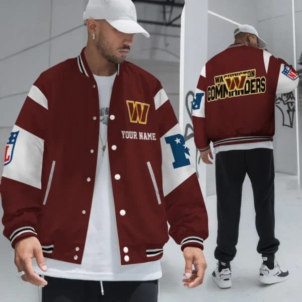 Washington Commanders National Football Conference Unisex Varsity Jacket Limited Edition AMCVJK0000113