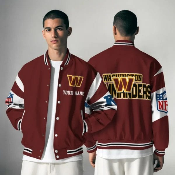 Washington Commanders National Football Conference Unisex Varsity Jacket Limited Edition AMCVJK0000113 - Image 4