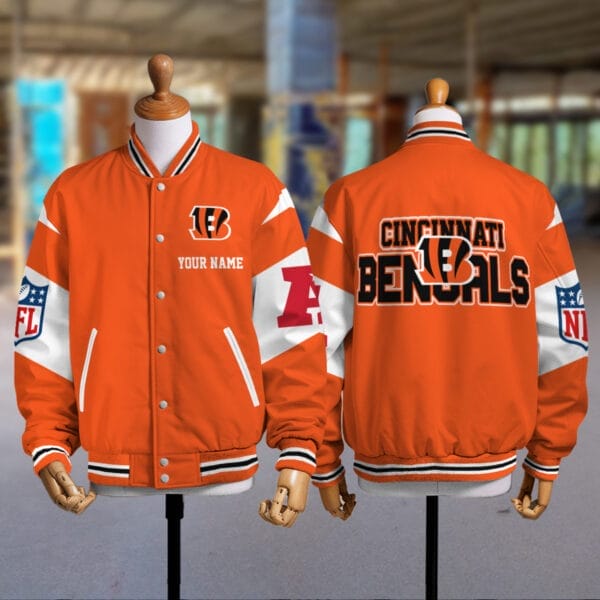 Cincinnati Bengals National Football Conference Unisex Varsity Jacket Limited Edition AMCVJK0000116 - Image 2