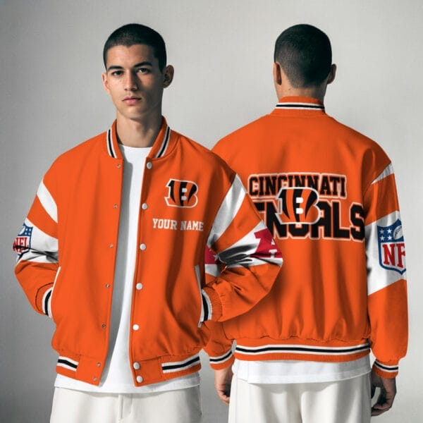 Cincinnati Bengals National Football Conference Unisex Varsity Jacket Limited Edition AMCVJK0000116 - Image 4