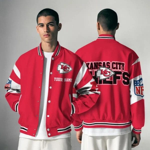 Kansas City Chiefs National Football Conference Unisex Varsity Jacket Limited Edition AMCVJK0000122 - Image 4